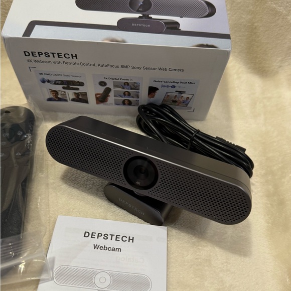 NIB Depstech DW50 Pro 4K 8MP Sony Camera w/ Digital Zoom & 2x Noise Cancelling - Picture 2 of 7